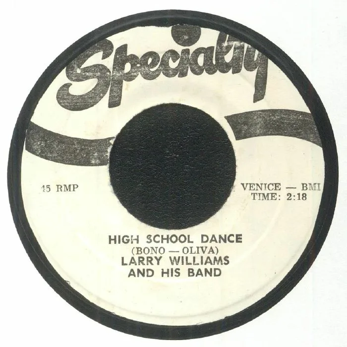 Back cover — Larry WILLIAMS & HIS BAND — Short Fat Fannie
