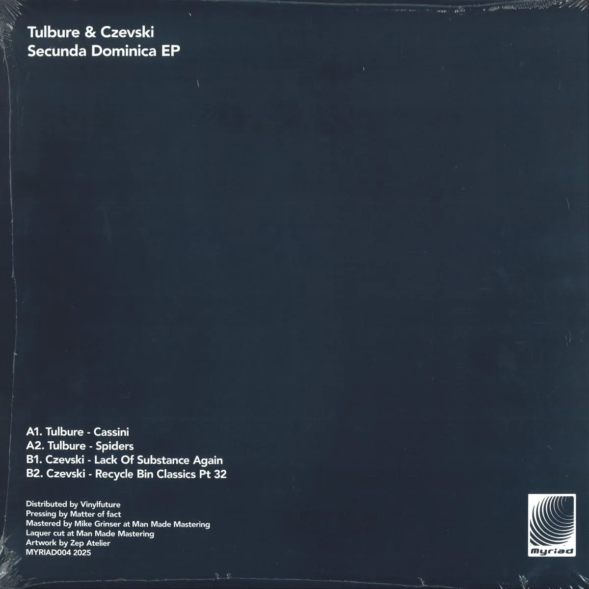 Back cover — Tulbure & Czevski — Secunda Dominica EP