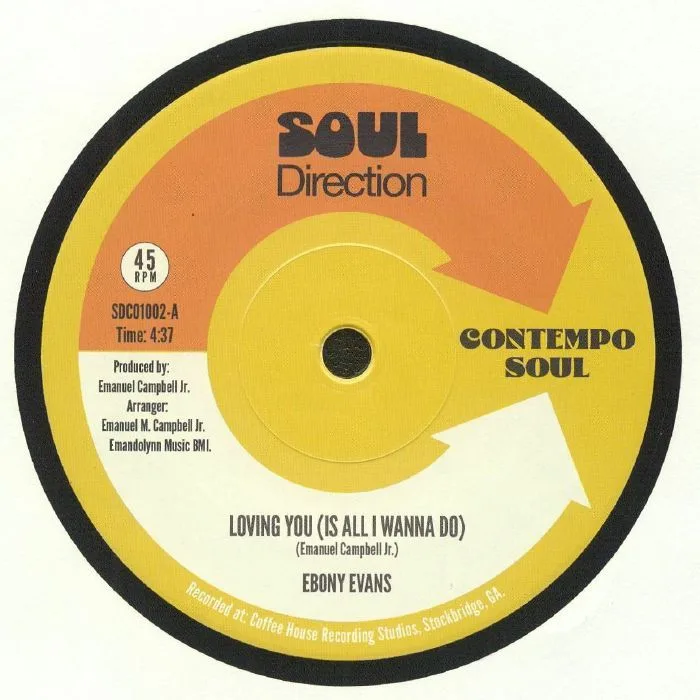 Front cover — Ebony EVANS / LEWZARIUS — Loving You Is All I Wanna Do