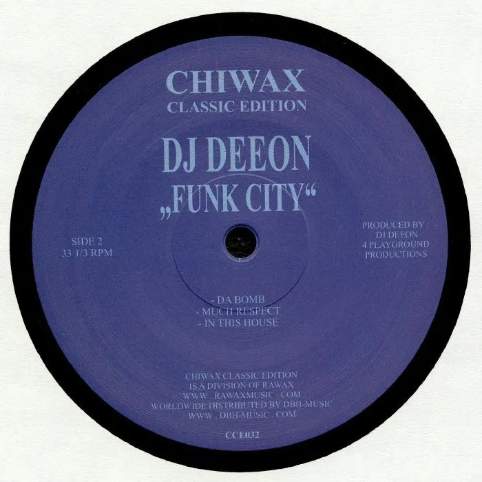 Обратная сторона обложки — DJ DEEON — Funk City
