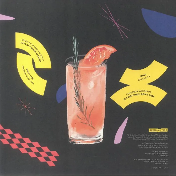 Back cover — DIMITRI FROM PARIS / DJ ROCCA / SAUCY LADY / MISIU / CLIVE FROM ACCOUNTS — Family Affair Vol 1