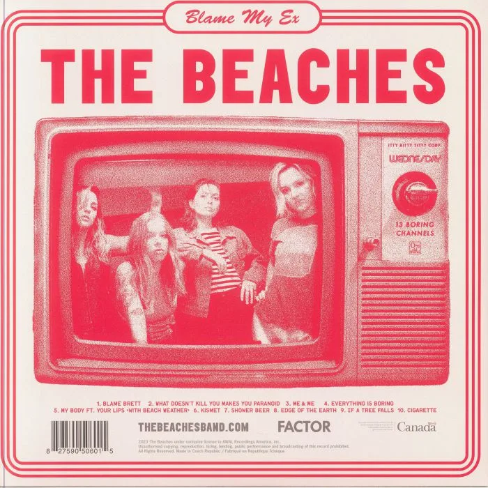 Back cover — The BEACHES — Blame My Ex