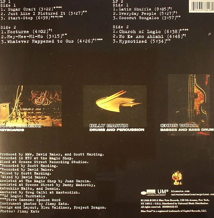 Обратная сторона обложки — MEDESKI MARTIN & WOOD — Combustication: 75th Anniversary