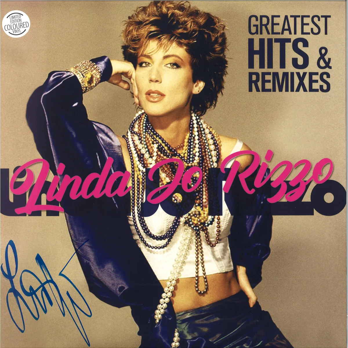 Обратная сторона обложки — Linda Jo Rizzo — Greatest Hits & Remixes LP