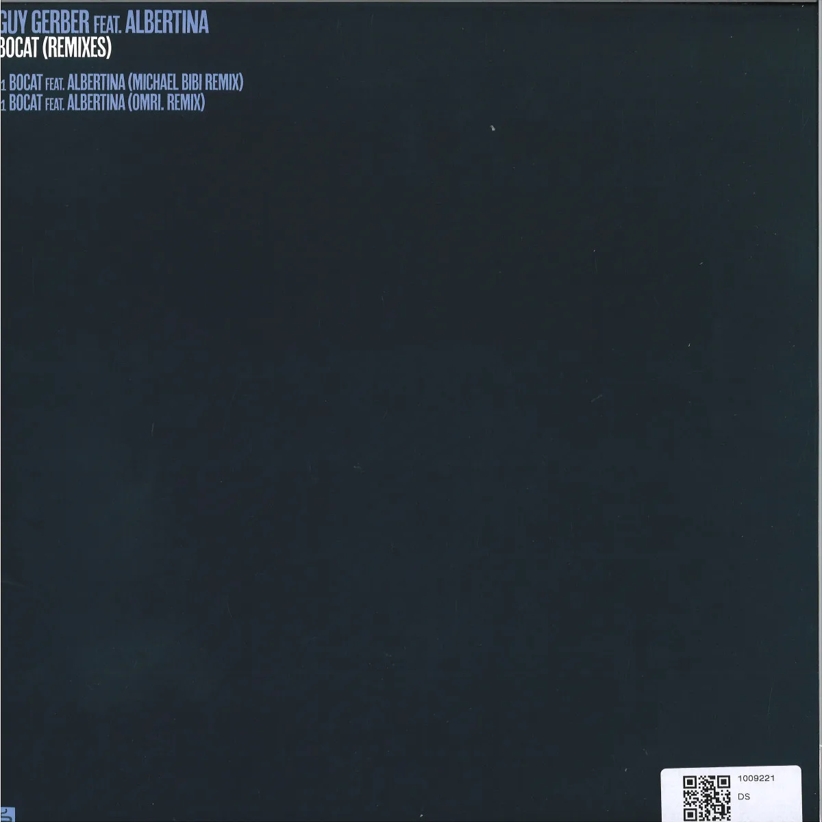 Back cover — Guy Gerberfeat.Albertina — Bocat (Remixes)