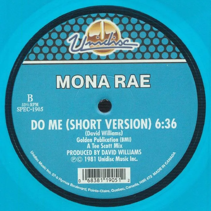 Обратная сторона обложки — Mona RAE — Do Me (reissue)