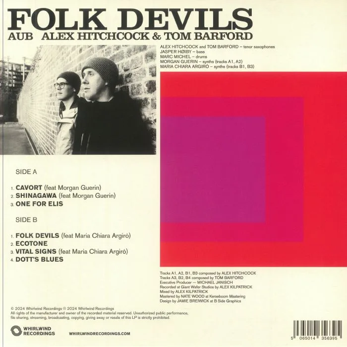 Back cover — AUB aka ALEX HITCHCOCK / TOM BARFORD — Folk Devils