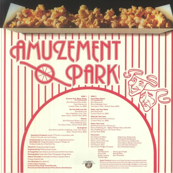 Back cover — AMUZEMENT PARK — Amuzement Park (Deluxe Edition) (Record Store Day RSD 2026)