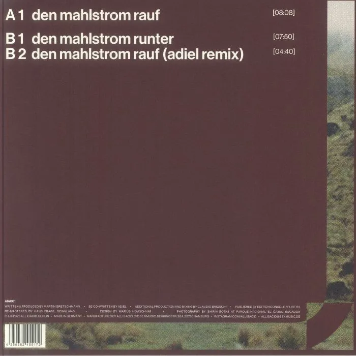 Обратная сторона обложки — ACID PAULI — Den Mahlstrom Rauf