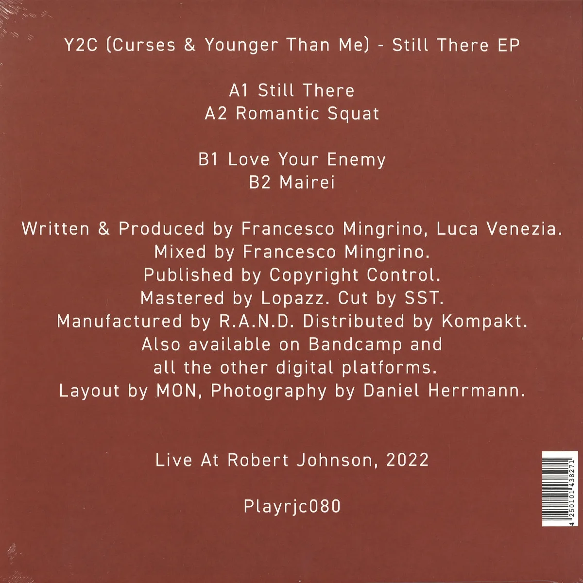 Back cover — Y2C/Curses/Younger Than Me — Still There