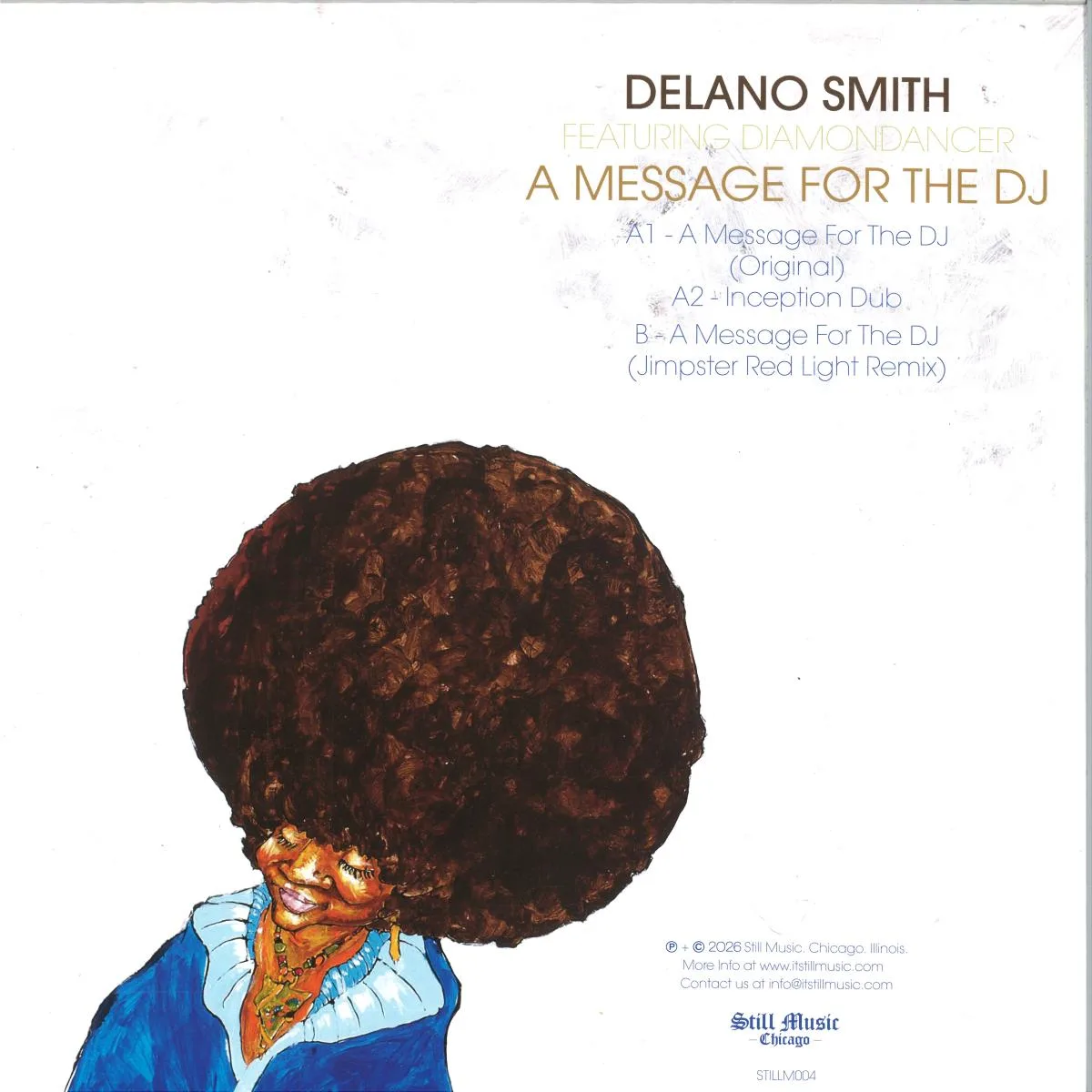 Back cover — Delano Smith feat. Diamondancer — A Message For The DJ
