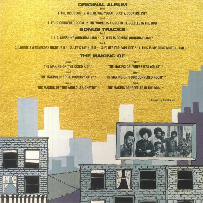 Обратная сторона обложки — WAR — World Is A Ghetto (50th Anniversary Collector's Edition) (Record Store Day RSD Black Friday 2023)