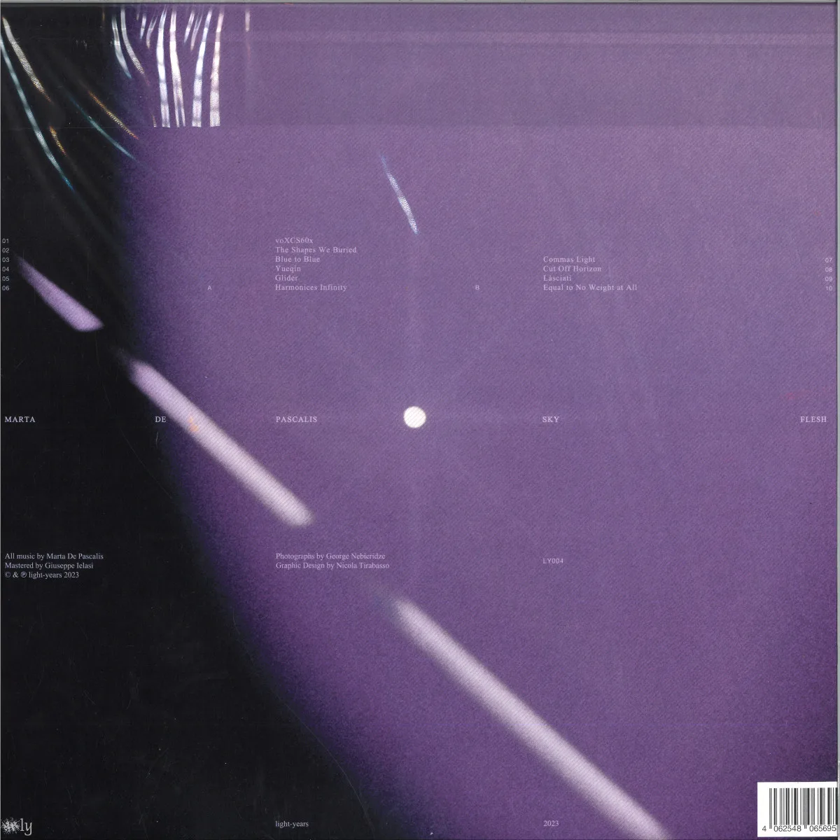 Back cover — Marta De Pascalis — Sky Flesh LP