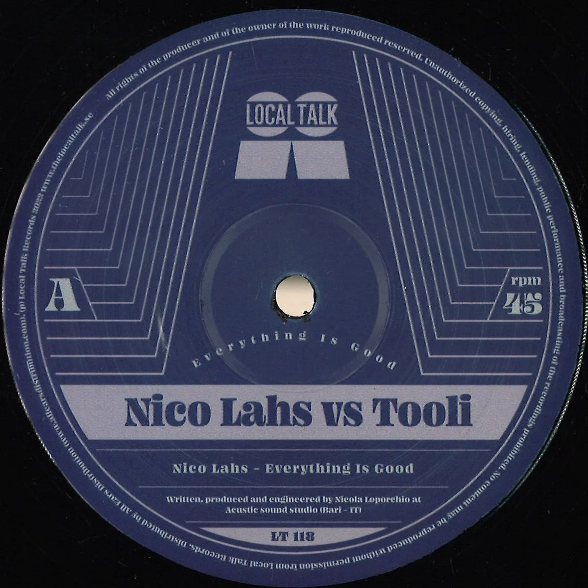 Nico Lahsvs.Tooli — EVERYTHING IS GOOD / THAT COWBELL TRACK EP