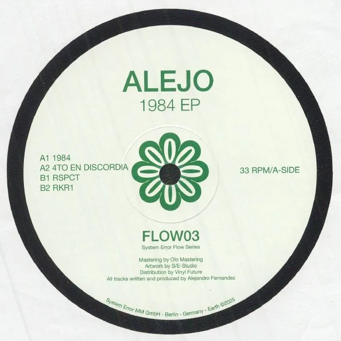Лицевая сторона обложки — ALEJO — 1984 EP