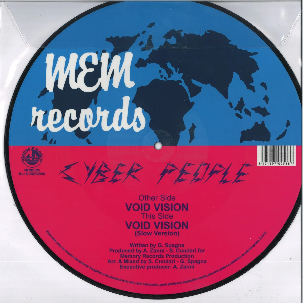 Обратная сторона обложки — Cyber People — Void Vision EP