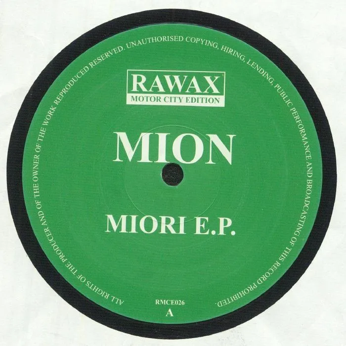 Front cover — MION aka PERCY X — Miori EP