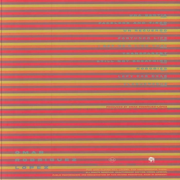 Обратная сторона обложки — Omar RODRIGUEZ LOPEZ — A Lovejoy