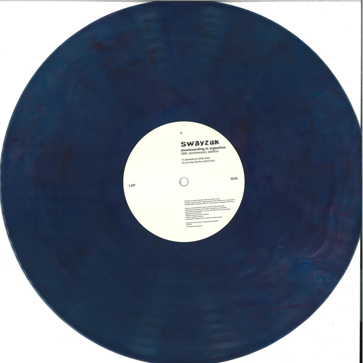 Front cover — Swayzak — Snowboarding in Argentina (25th Anniversary Edition) 3x12"