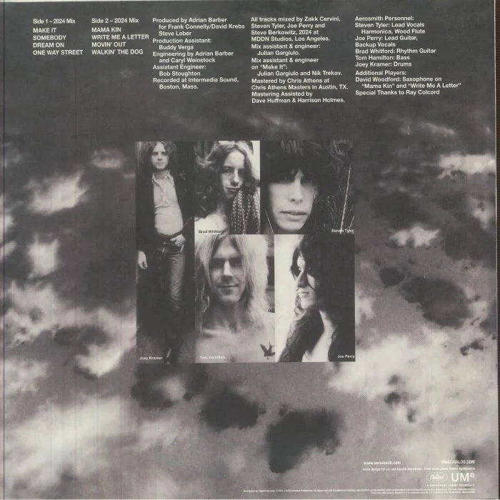 Back cover — AEROSMITH — Aerosmith (Legendary Edition)