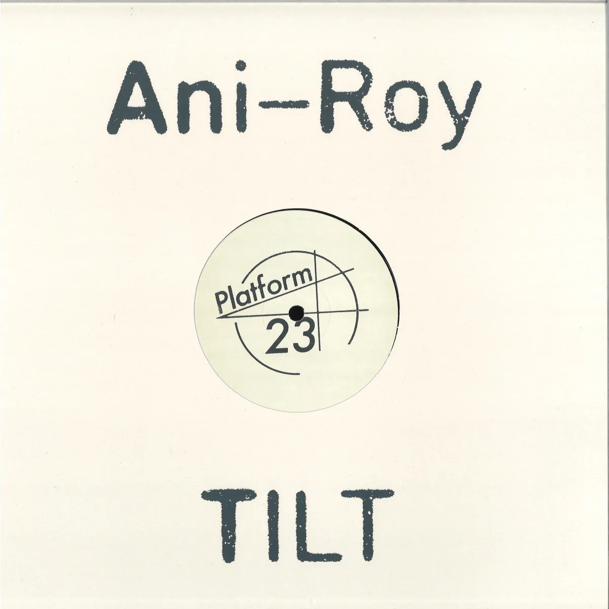 Лицевая сторона обложки — Ani Roy — Tilt