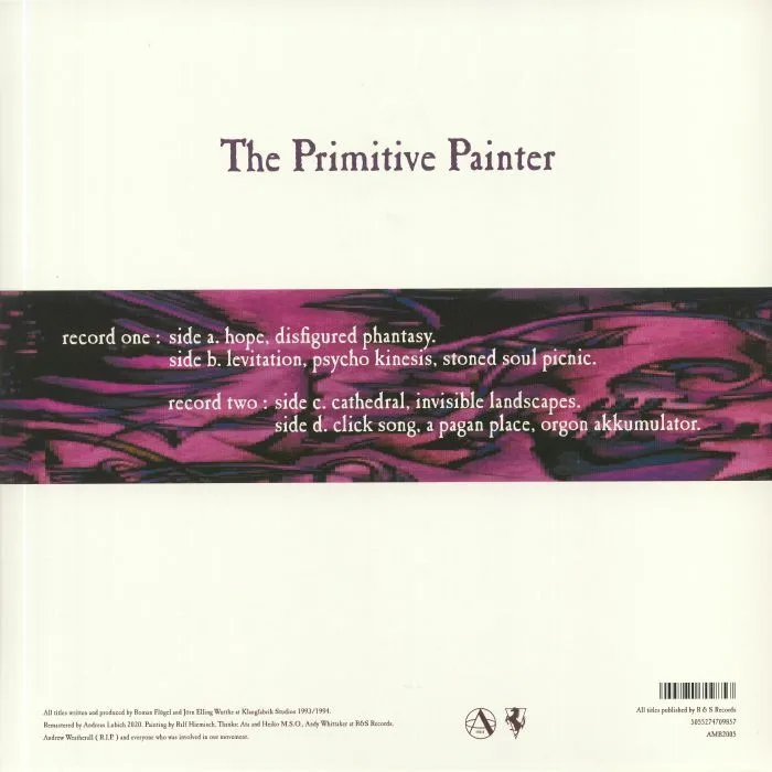 Обратная сторона обложки — The PRIMITIVE PAINTER — The Primitive Painter (reissue)