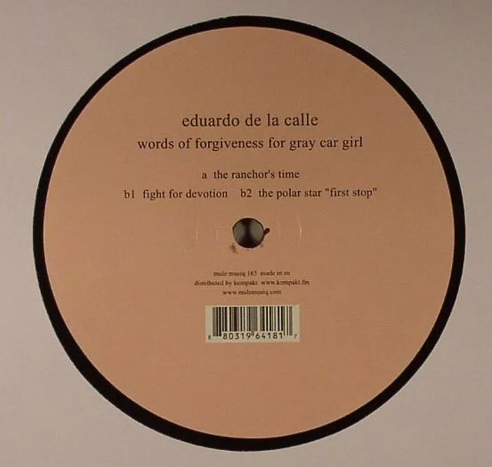 Front cover — Eduardo DE LA CALLE — Words Of Forgiveness For Gray Car Girl