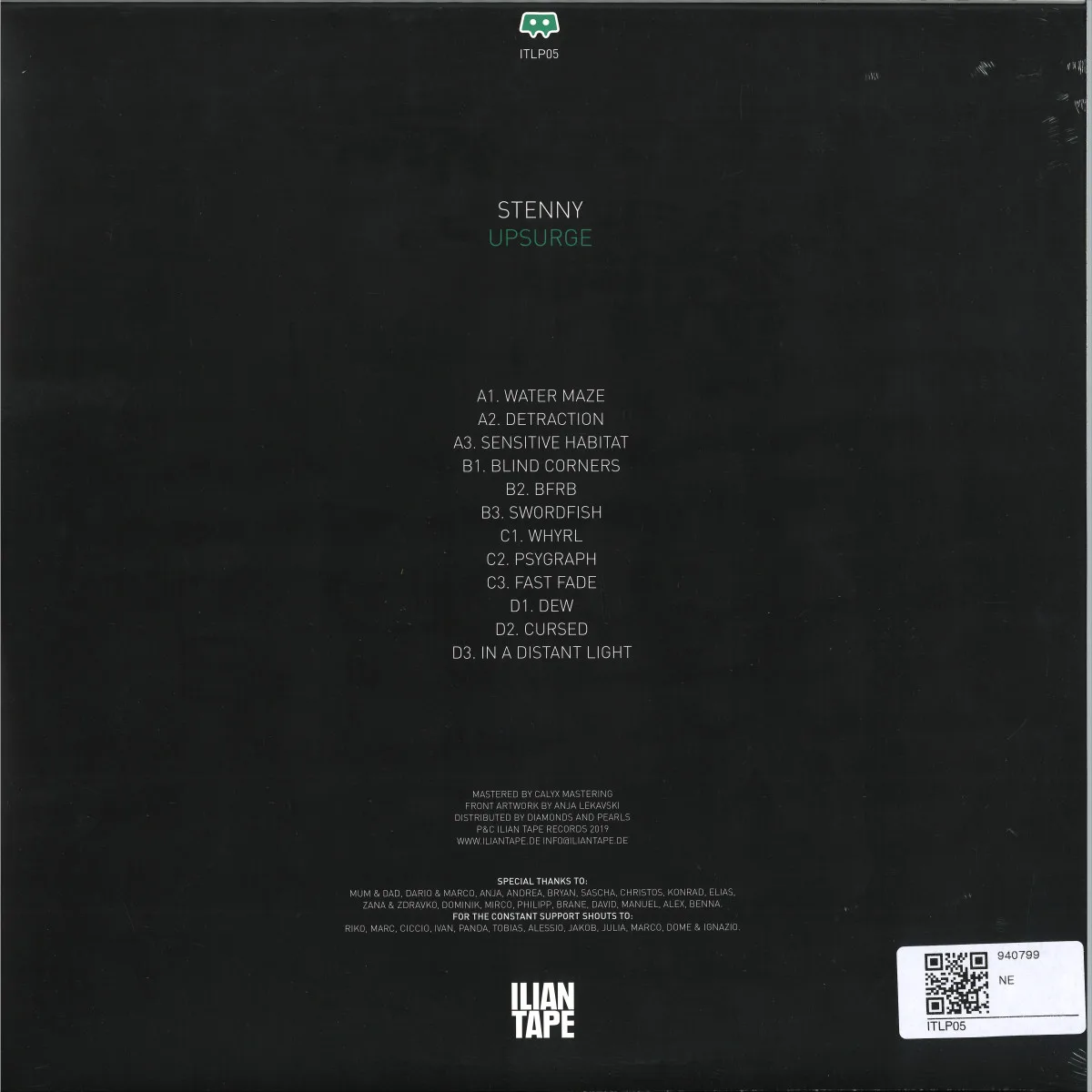 Back cover — Stenny — Upsurge LP 2x12"