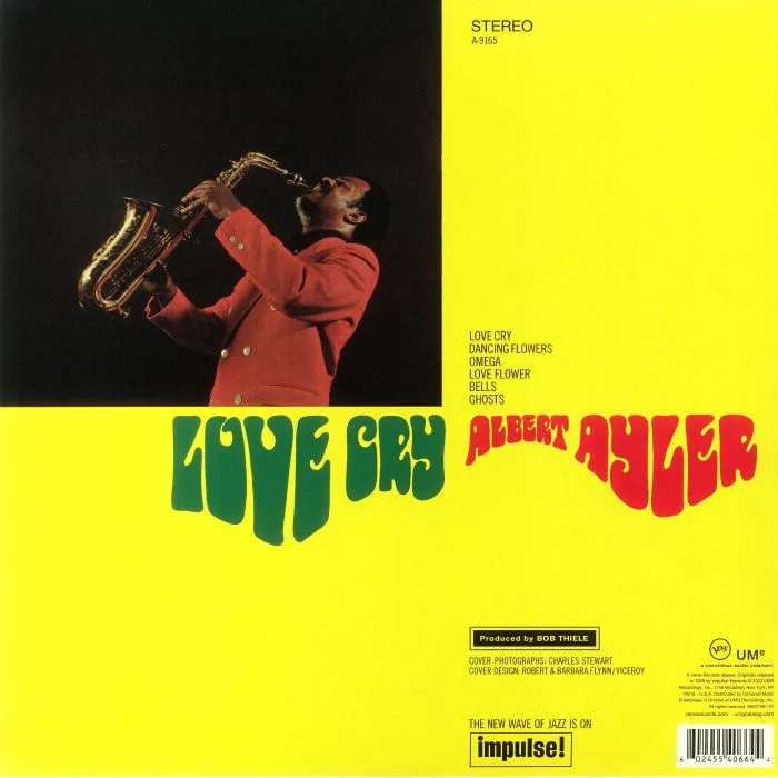 Back cover — Albert AYLER — Love Cry (Verve By Request Series)