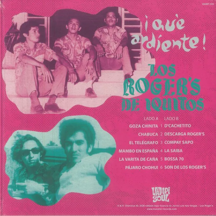 Обратная сторона обложки — LOS ROGERS — Que Ardiente!
