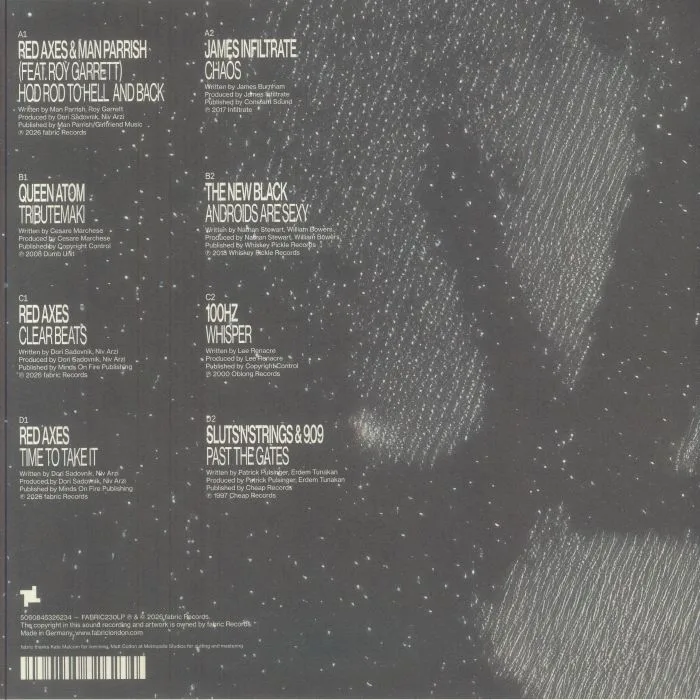 Back cover — RED AXES / VARIOUS — Fabric Presents Red Axes