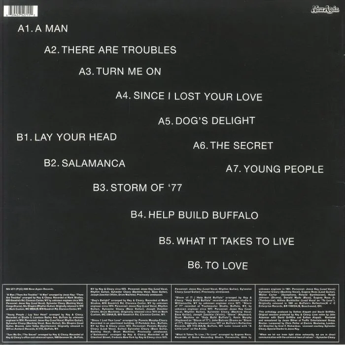 Back cover — KEY & CLEARY — Love Is The Way (reissue)