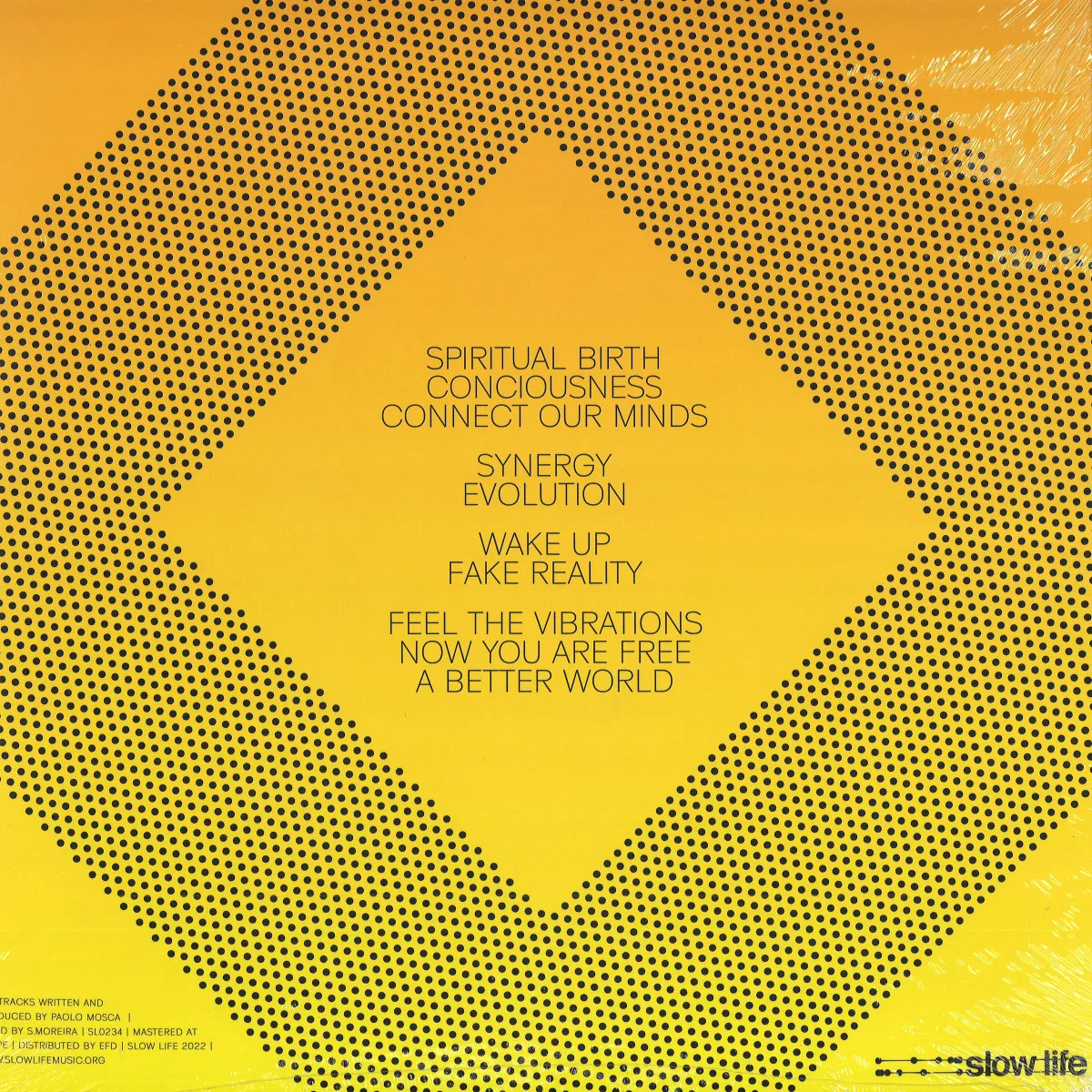 Back cover — Paolo Mosca — Transition LP 2x12"