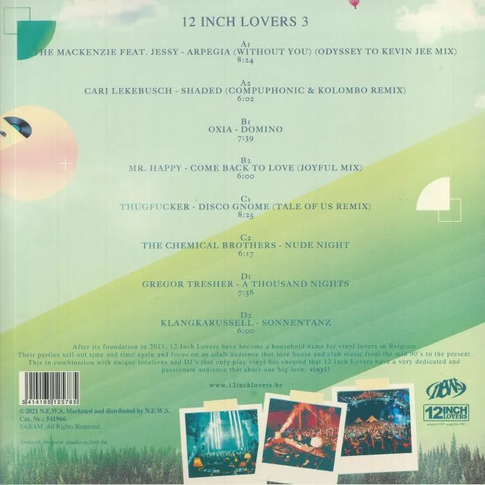 Back cover — VARIOUS — 12 Inch Lovers 3