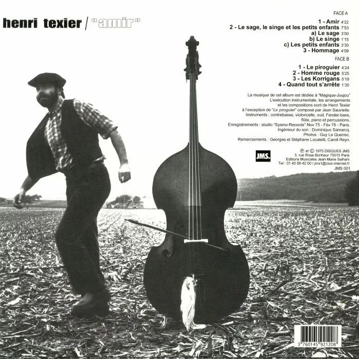 Back cover — Henri TEXIER — Amir
