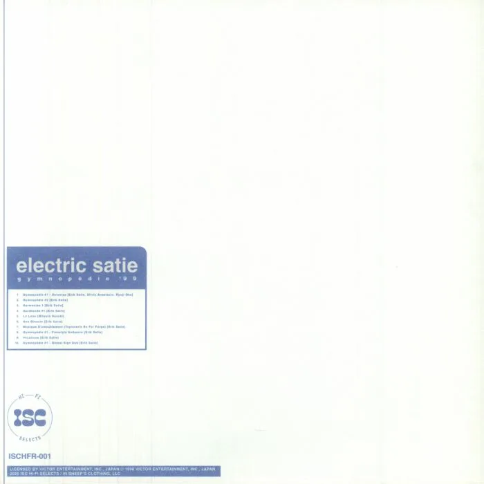 Back cover — ELECTRIC SATIE — Gymnopedie 99