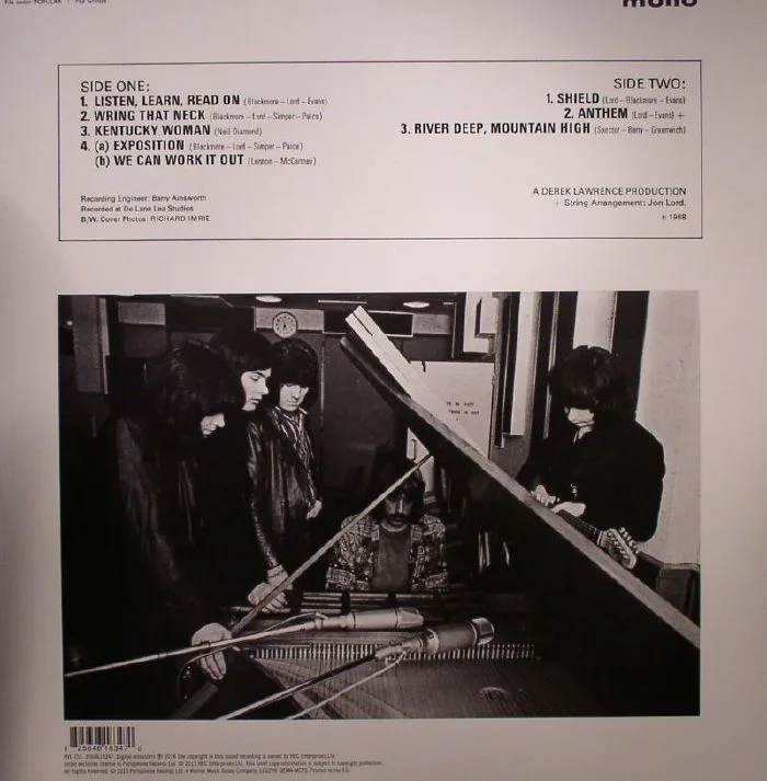 Обратная сторона обложки — DEEP PURPLE — Book Of Taliesyn (mono) (Record Store Day 2015)