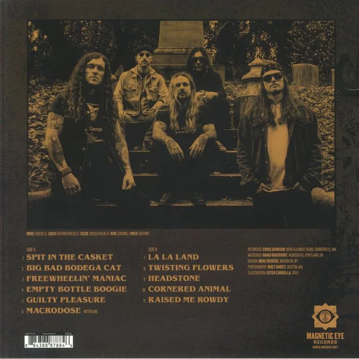 Back cover — LEATHER LUNG — Graveside Grin