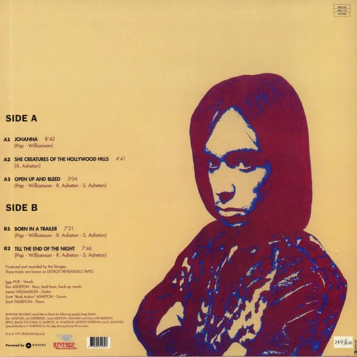 Обратная сторона обложки — The STOOGES — Till The End Of The Night
