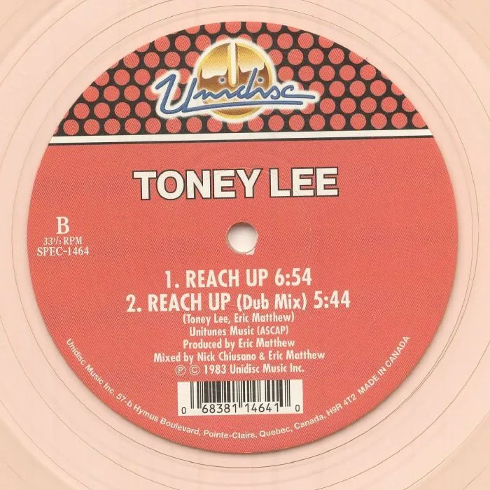 Back cover — Toney LEE — Reach Up