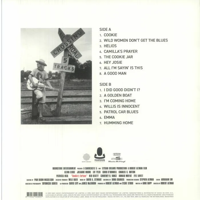 Back cover — David A STEWART — Cookie's Fortune (Soundtrack)