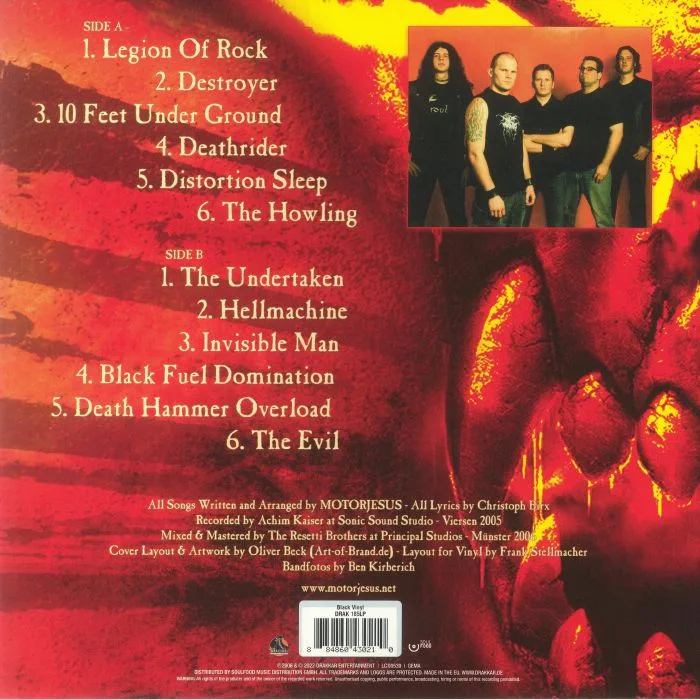 Back cover — MOTORJESUS — Deathrider