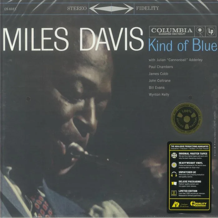 Лицевая сторона обложки — Miles DAVIS — Kind Of Blue (reissue)