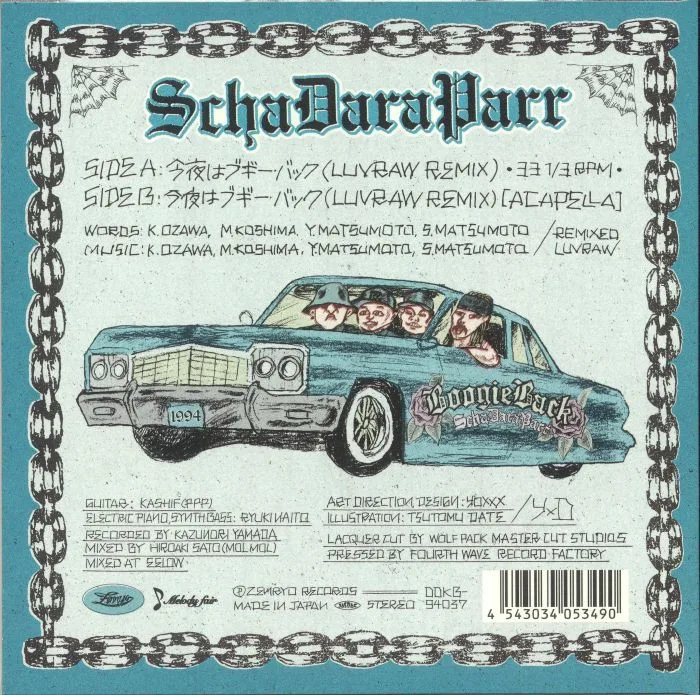 Обратная сторона обложки — SCHA DARA PARR — Konya Wa Boogie Back