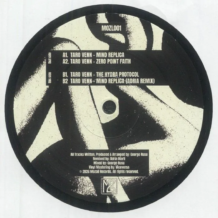 Back cover — Taro VENN — Man In Static EP