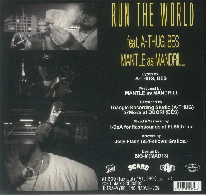Обратная сторона обложки — MANTLE as MANDRILL — Run The World