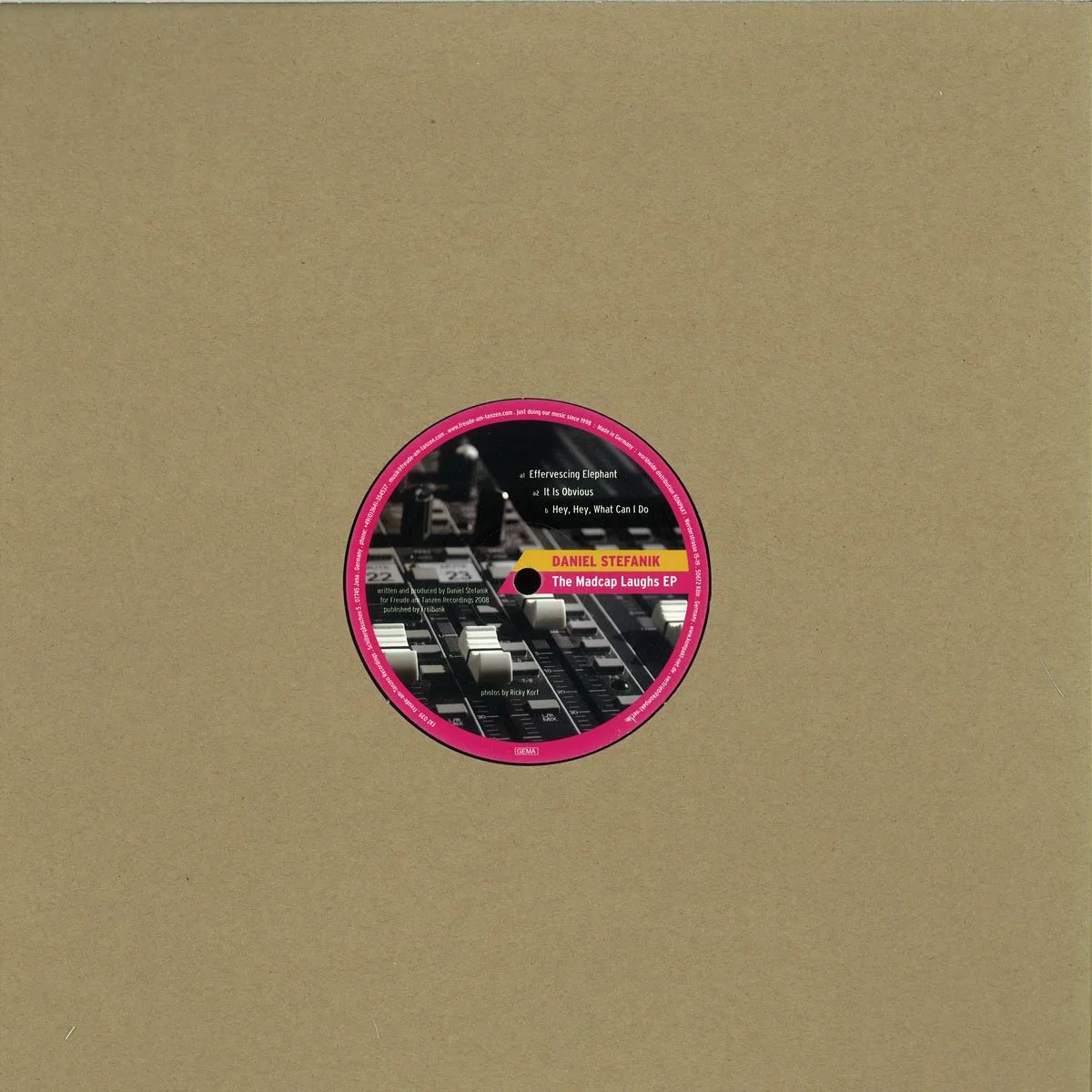 Back cover — Daniel Stefanik — The Madcap Laughs Ep
