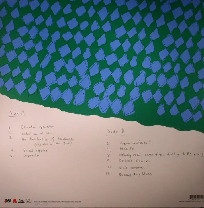 Обратная сторона обложки — Courtney BARNETT — Sometimes I Sit & Think & Sometimes I Just Sit