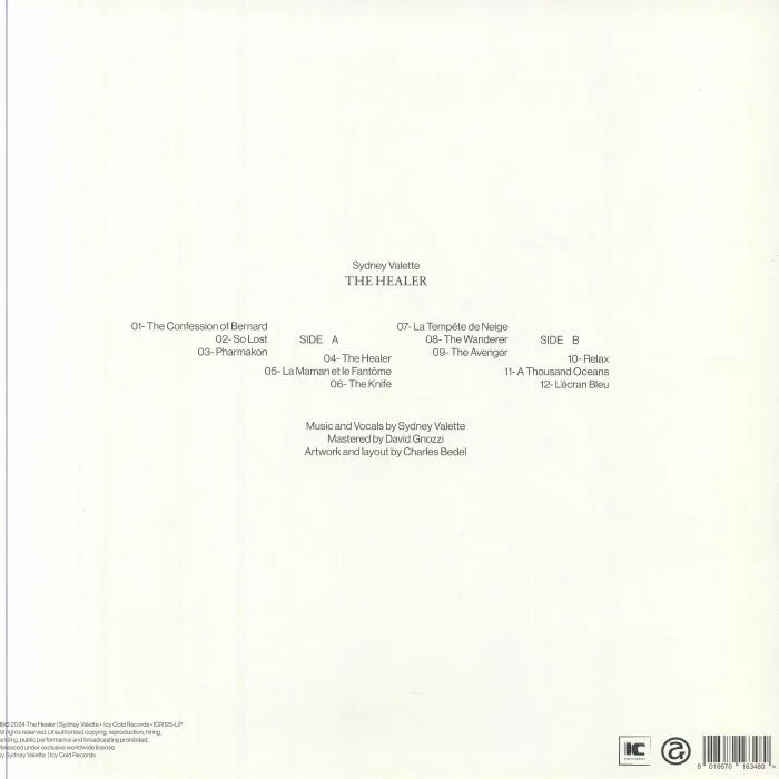 Back cover — Sydney VALETTE — The Healer