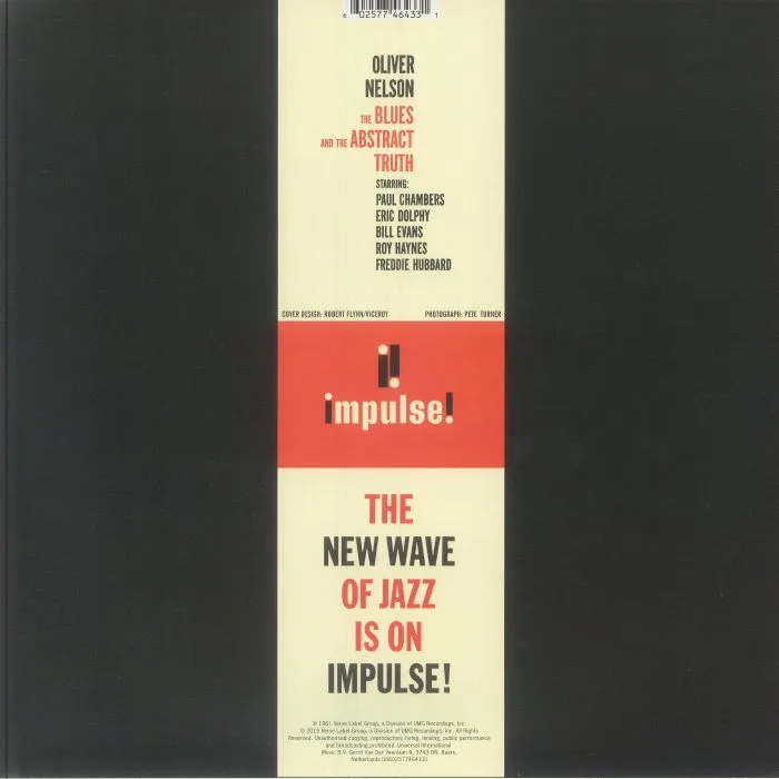 Обратная сторона обложки — Oliver NELSON — The Blues & The Abstract Truth